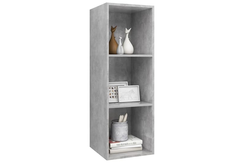 Seinäkiinnitettävä TV-taso betoninharmaa 37x37x107 cm - Huonekalut - TV- & Mediakalusteet - Mediajalusta & seinäteline - TV:n seinäteline