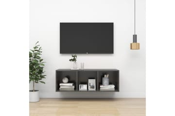 Seinäkiinnitettävä TV-taso korkeak. harm. 37x37x107 cm - Huonekalut - TV- & Mediakalusteet - Mediajalusta & seinäteline - TV:n seinäteline