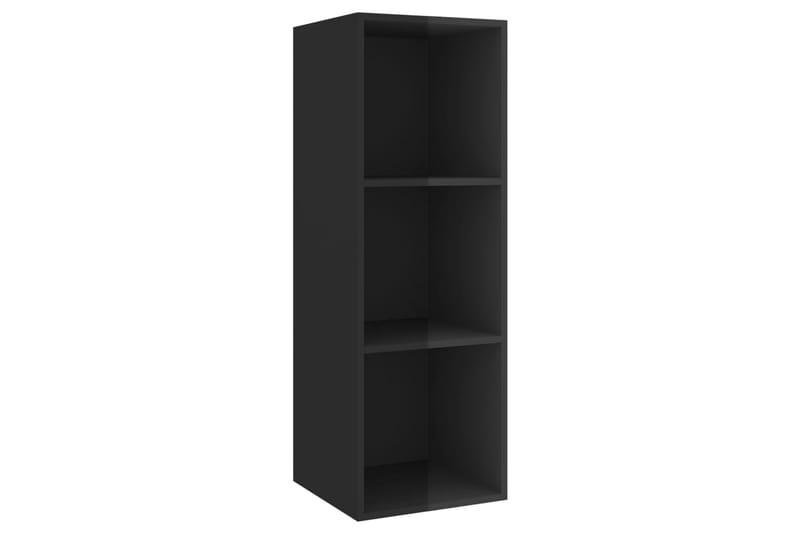 Seinäkiinnitettävä TV-taso korkeak. musta 37x37x107 cm - Huonekalut - TV- & Mediakalusteet - Mediajalusta & seinäteline - TV:n seinäteline