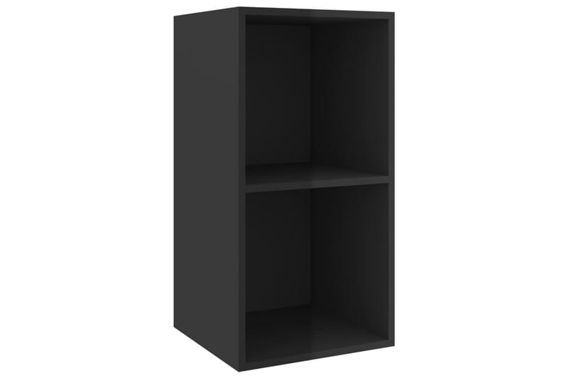 Seinäkiinnitettävä TV-taso korkeak. musta 37x37x72 cm - Huonekalut - TV- & Mediakalusteet - Mediajalusta & seinäteline - TV:n seinäteline
