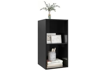Seinäkiinnitettävä TV-taso korkeak. musta 37x37x72 cm - Huonekalut - TV- & Mediakalusteet - Mediajalusta & seinäteline - TV:n seinäteline