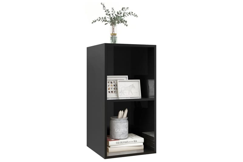 Seinäkiinnitettävä TV-taso korkeak. musta 37x37x72 cm - Huonekalut - TV- & Mediakalusteet - Mediajalusta & seinäteline - TV:n seinäteline