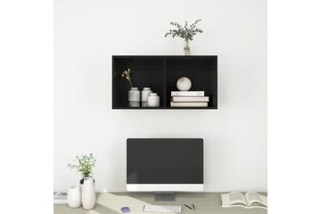 Seinäkiinnitettävä TV-taso korkeak. musta 37x37x72 cm - Huonekalut - TV- & Mediakalusteet - Mediajalusta & seinäteline - TV:n seinäteline