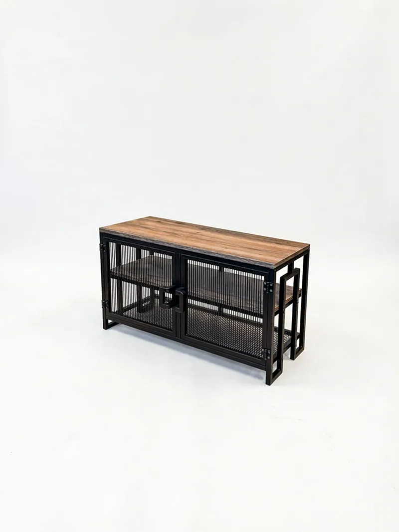 TV-taso Hanah Home Zent (90 x 54 x 30 cm) Atlantic Pine Musta, undefined