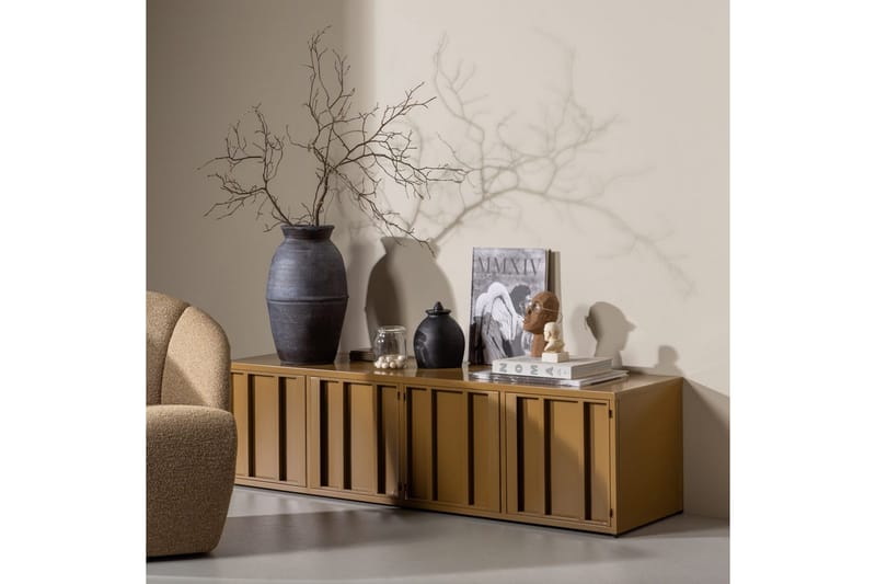 TV-taso Level - Hunajankeltainen - Huonekalut - TV- & Mediakalusteet - Tv taso & Mediataso