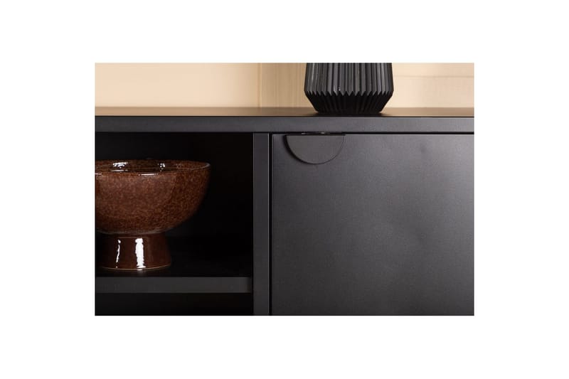 TV-taso Piring - Musta - Huonekalut - TV- & Mediakalusteet - Mediajalusta & seinäteline