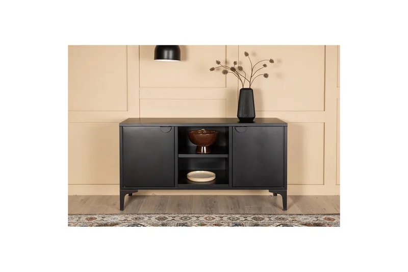 TV-taso Piring - Musta - Huonekalut - TV- & Mediakalusteet - Tv taso & Mediataso