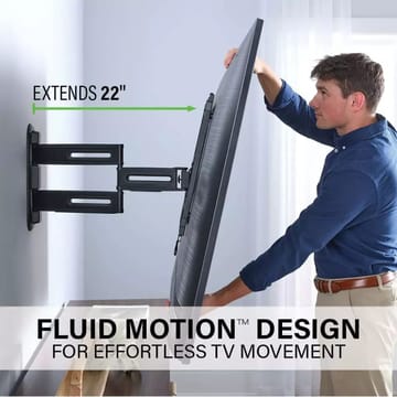 TV-teline Sanus 4D Max VESA 400x400 32–65 Full Motion musta - Musta - Huonekalut - TV- & Mediakalusteet - Mediajalusta & seinäteline