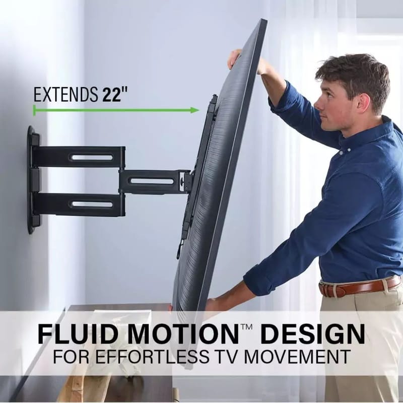 TV-teline Sanus 4D Max VESA 400x400 32–65 Full Motion musta - Musta - Huonekalut - TV- & Mediakalusteet - Mediajalusta & seinäteline