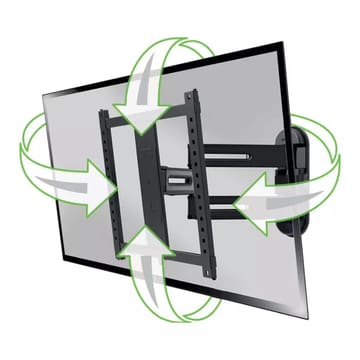 TV-teline Sanus 4D Max VESA 400x400 32–65 Full Motion musta - Musta - Huonekalut - TV- & Mediakalusteet - Mediajalusta & seinäteline