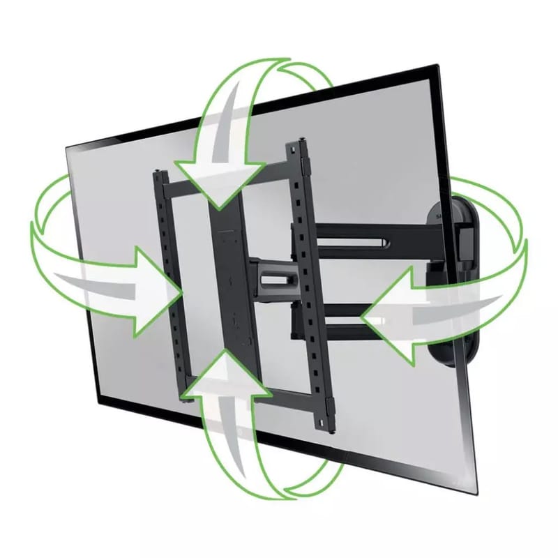 TV-teline Sanus 4D Max VESA 400x400 32–65 Full Motion musta - Musta - Huonekalut - TV- & Mediakalusteet - Mediajalusta & seinäteline