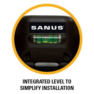 TV-teline Sanus Fixed Max Vesa 400x400 22-50 Musta - Musta - Huonekalut - TV- & Mediakalusteet - Mediajalusta & seinäteline