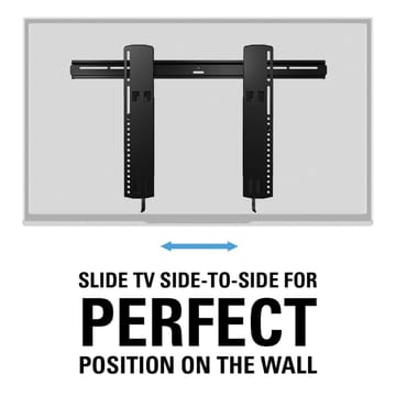 TV-teline Sanus Superslim 51-80 VLT16-B2 - musta - Huonekalut - TV- & Mediakalusteet - Mediajalusta & seinäteline