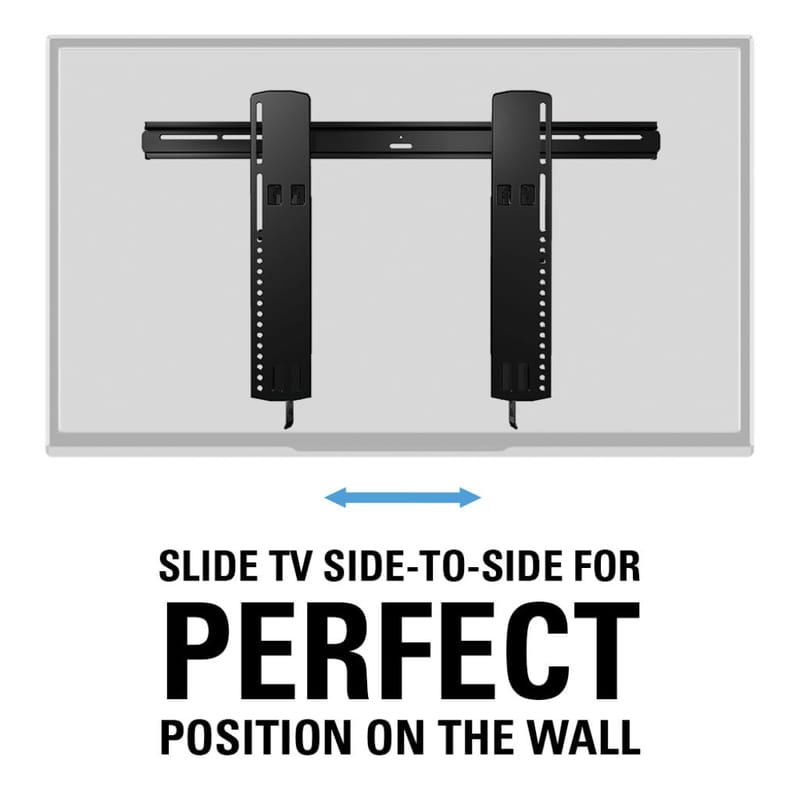 TV-teline Sanus Superslim 51-80 VLT16-B2 - musta - Huonekalut - TV- & Mediakalusteet - Mediajalusta & seinäteline