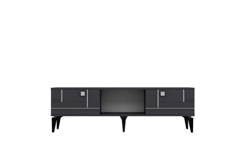 Varno TV-taso 150 cm - Antrasiitti/Hopea - Huonekalut - TV- & Mediakalusteet - Tv taso & Mediataso