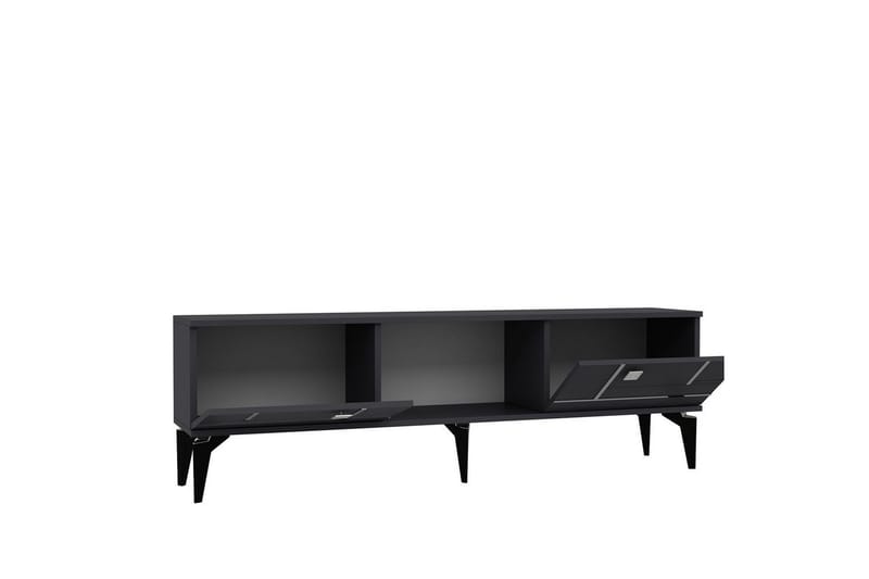 Varno TV-taso 150 cm - Antrasiitti/Hopea - Huonekalut - TV- & Mediakalusteet - Tv taso & Mediataso