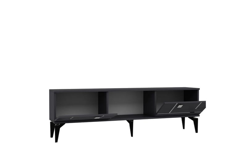 Varno TV-taso 150 cm - Antrasiitti/Hopea - Huonekalut - TV- & Mediakalusteet - Tv taso & Mediataso