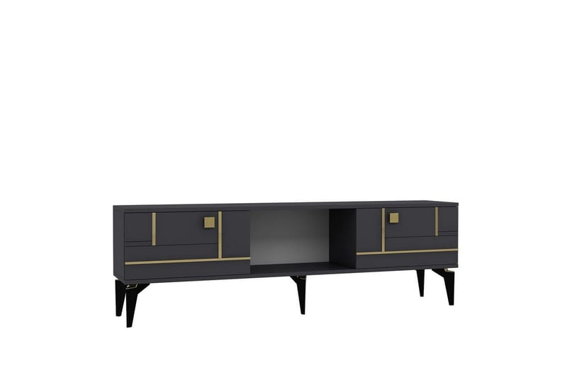 Varno TV-taso 150 cm - Antrasiitti/Keltainend - Huonekalut - TV- & Mediakalusteet - Tv taso & Mediataso