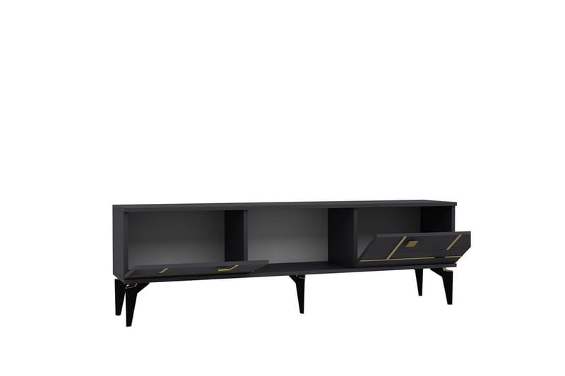 Varno TV-taso 150 cm - Antrasiitti/Keltainend - Huonekalut - TV- & Mediakalusteet - Tv taso & Mediataso