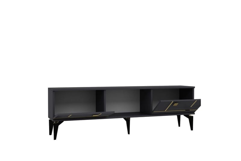 Varno TV-taso 150 cm - Antrasiitti/Keltainend - Huonekalut - TV- & Mediakalusteet - Tv taso & Mediataso