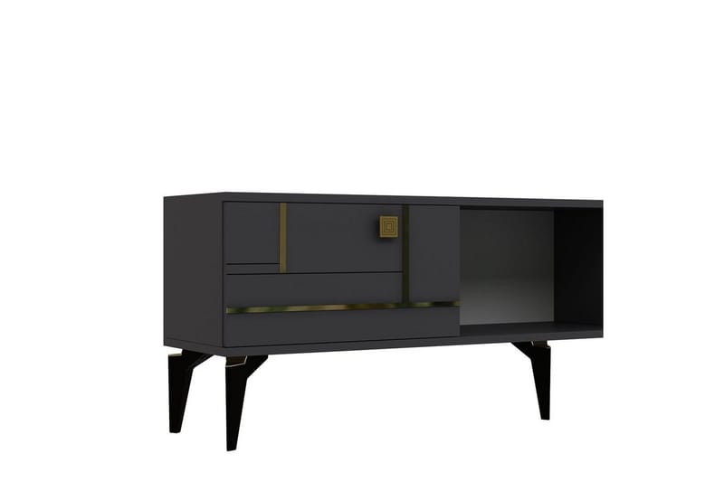 Varno TV-taso 150 cm - Antrasiitti/Keltainend - Huonekalut - TV- & Mediakalusteet - Tv taso & Mediataso