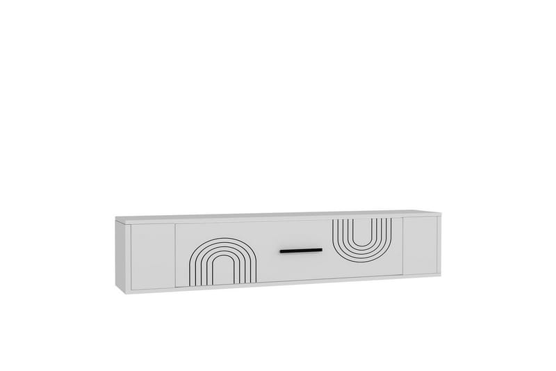 Veyra TV-taso 120x26 cm - Valkoinen - Huonekalut - TV- & Mediakalusteet - Mediajalusta & seinäteline
