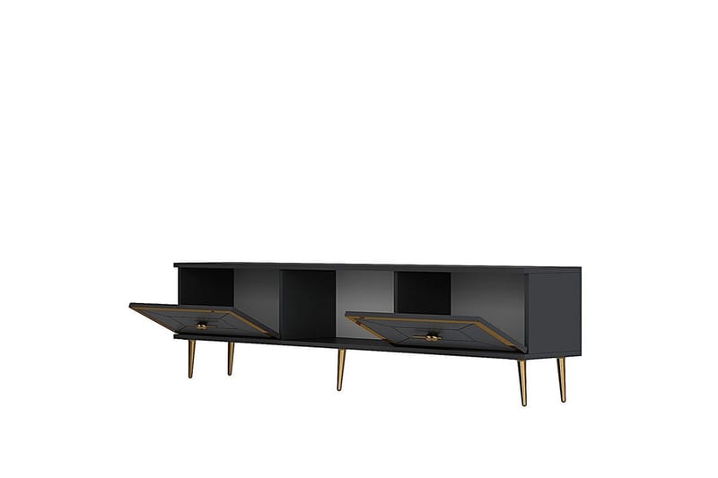Virdel TV-taso 150 cm - Antrasiitti/Keltainend - Huonekalut - TV- & Mediakalusteet - Tv taso & Mediataso