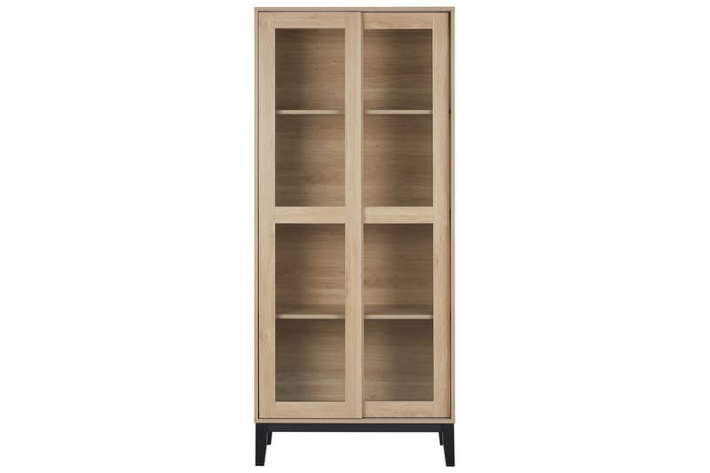 Vitrinikaappi Rumson Vaalea puu - Vaalea puu - Säilytys - Kaappi - Vitriini