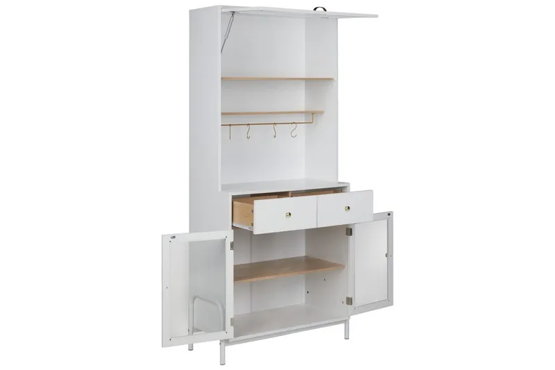 Vitrinikaappi Parlin - Säilytys - Kaappi - Vitriini