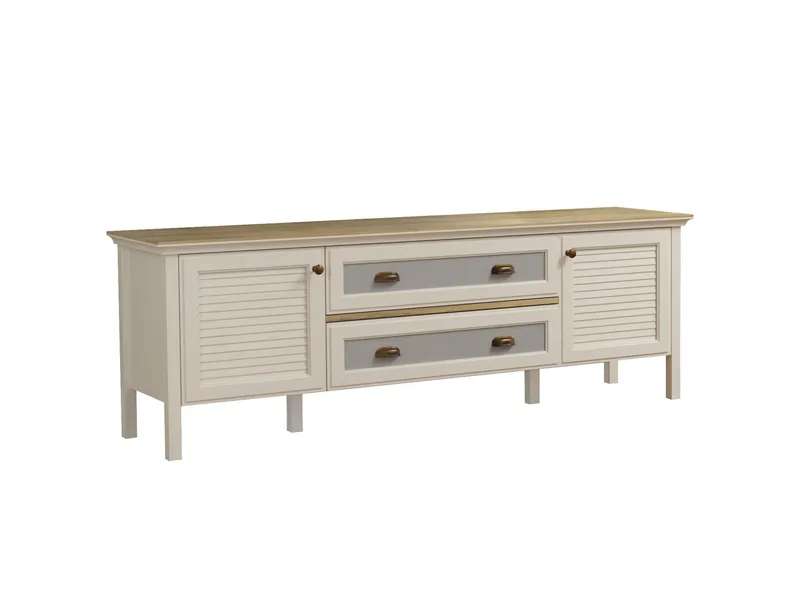 Vopira TV-taso 180 cm, Kerma, tammi, harmaa