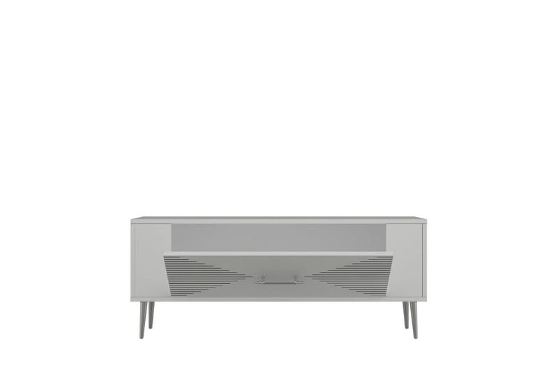 Vornis TV-taso 120 cm - Valkoinen/Hopea - Huonekalut - TV- & Mediakalusteet - Tv taso & Mediataso