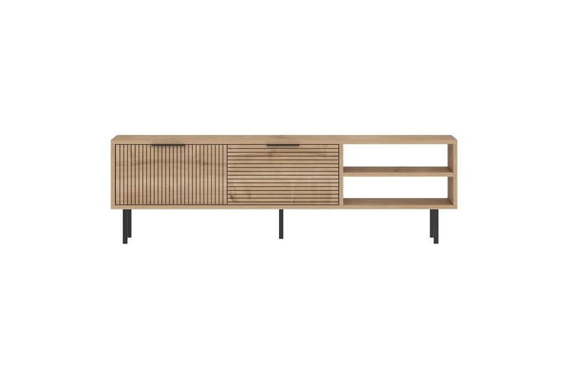 Wenus lattiaseisova tv-taso 150 cm säilytyksellä tammi, Beige