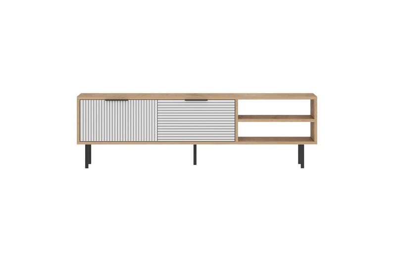 Wenus TV-taso 150 cm - Tammi/Valkoinen - Huonekalut - TV- & Mediakalusteet - Tv taso & Mediataso