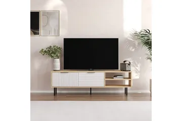 Wenus TV-taso 150 cm - Tammi/Valkoinen - Huonekalut - TV- & Mediakalusteet - Tv taso & Mediataso