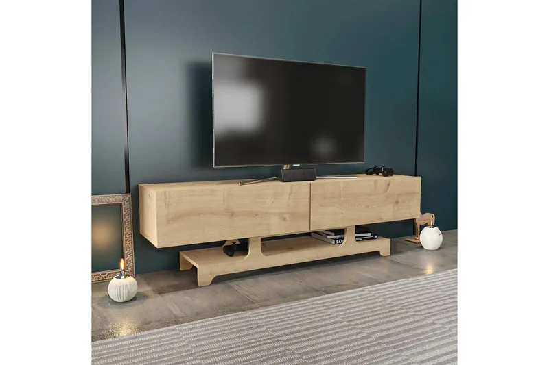 Zira TV-taso 160 cm - Tammi - Huonekalut - TV- & Mediakalusteet - Tv taso & Mediataso