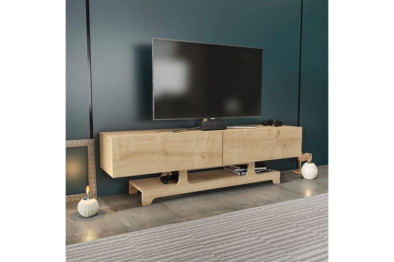 Zira TV-taso 160 cm - Tammi - Huonekalut - TV- & Mediakalusteet - Tv taso & Mediataso