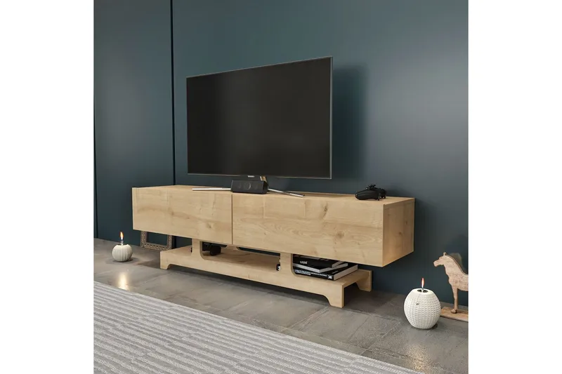 Zira TV-taso 160 cm - Tammi - Huonekalut - TV- & Mediakalusteet - Tv taso & Mediataso