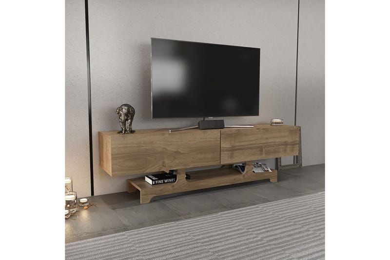 Zira TV-taso 160 cm - Pähkinä - Huonekalut - TV- & Mediakalusteet - Tv taso & Mediataso