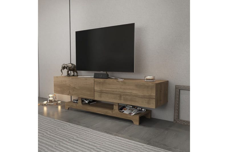 Zira TV-taso 160 cm - Pähkinä - Huonekalut - TV- & Mediakalusteet - Tv taso & Mediataso