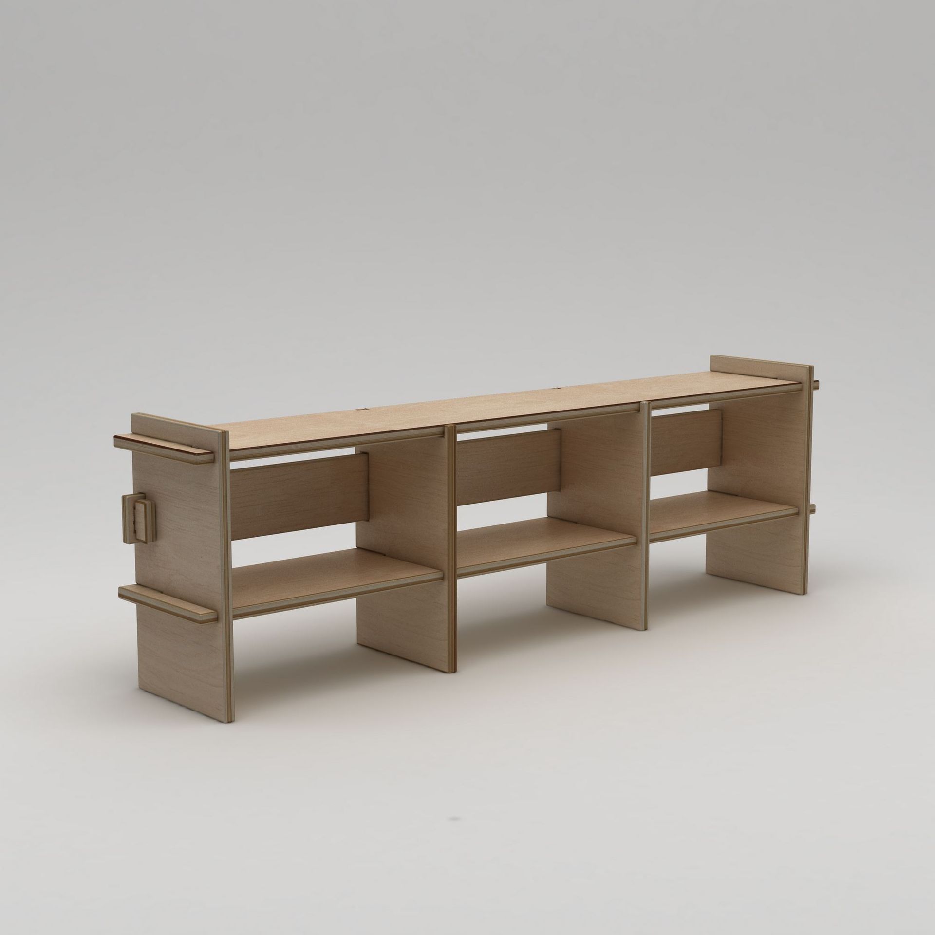 Ropira TV-taso 220 cm - Luonnonpuu