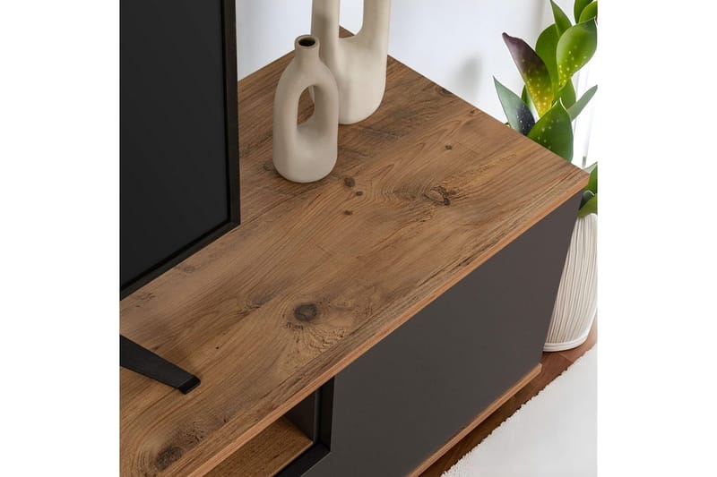 Meni TV-taso 180 cm - Luonnonväri/Antrasiitti - Huonekalut - TV- & Mediakalusteet - Tv taso & Mediataso