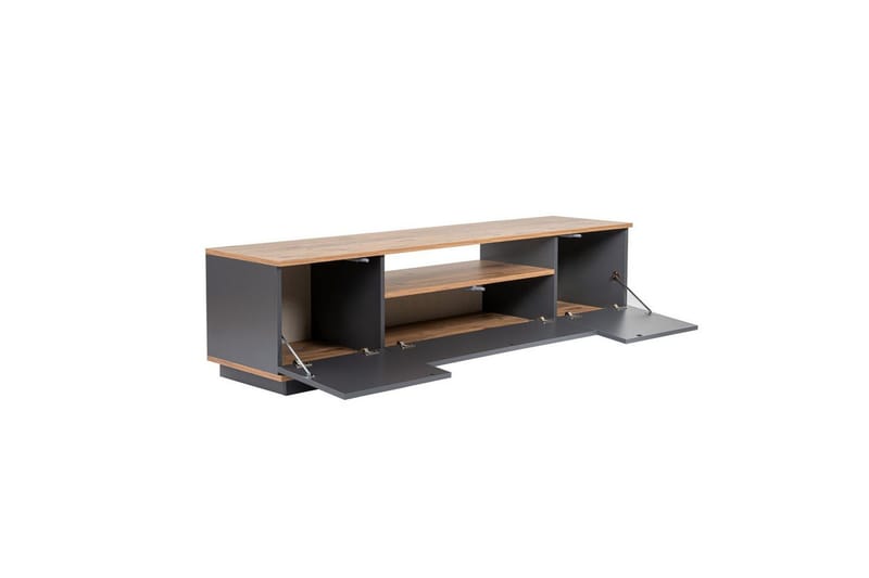 Meni TV-taso 180 cm - Luonnonväri/Antrasiitti - Huonekalut - TV- & Mediakalusteet - Tv taso & Mediataso