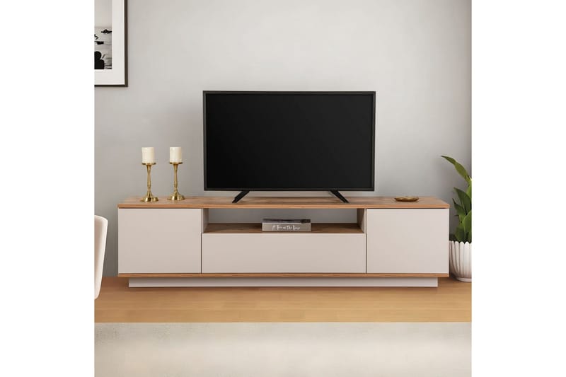 Meni TV-taso 180 cm - Luonnonväri/Keltainen - Huonekalut - TV- & Mediakalusteet - Tv taso & Mediataso