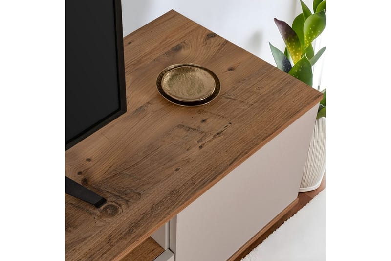 Meni TV-taso 180 cm - Luonnonväri/Keltainen - Huonekalut - TV- & Mediakalusteet - Tv taso & Mediataso