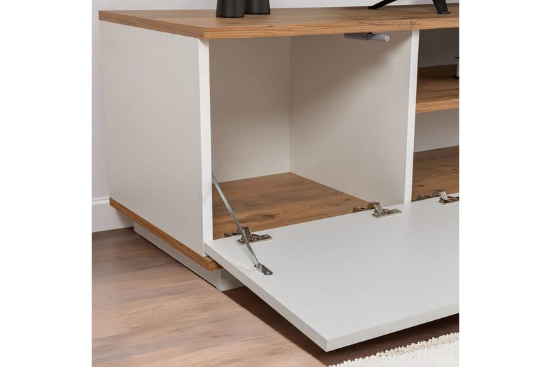 Meni TV-taso 180 cm - Luonnonväri/Valkoinen - Huonekalut - TV- & Mediakalusteet - Tv taso & Mediataso