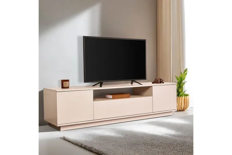 Meni TV-taso 180 cm - Tummanruskea/Taupe - Huonekalut - TV- & Mediakalusteet - Tv taso & Mediataso