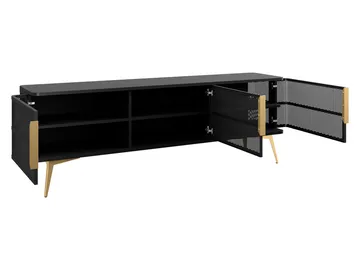 Mireva-tv-taso 180 cm - musta/kulta - Huonekalut - TV- & Mediakalusteet - Tv taso & Mediataso