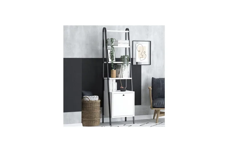 Mojon Kirjahylly 44 cm - Musta/Valkoinen - Säilytys - Hylly - Kirjahylly