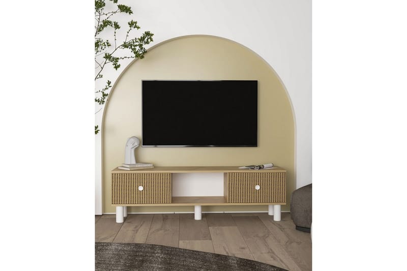 Mono TV-taso 150 cm - Ruskea/Punertavanvärinen puu - Huonekalut - TV- & Mediakalusteet - Tv taso & Mediataso