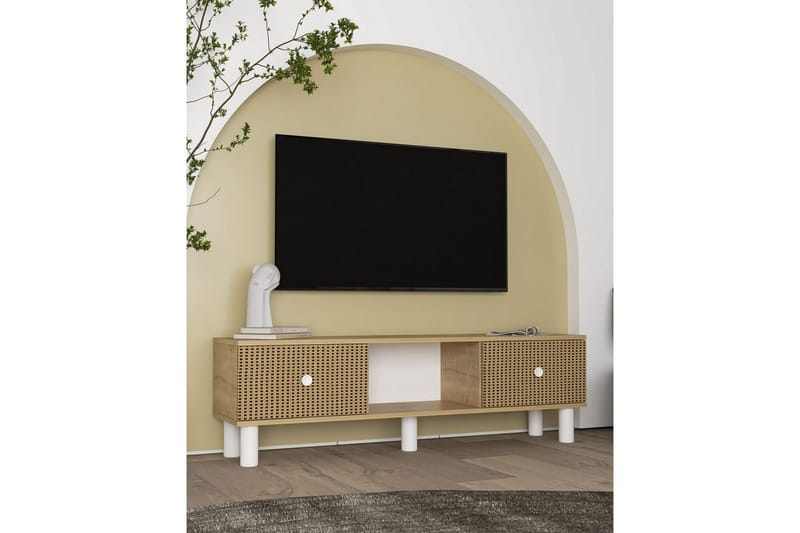 Mono TV-taso 150 cm - Ruskea/Punertavanvärinen puu - Huonekalut - TV- & Mediakalusteet - Tv taso & Mediataso